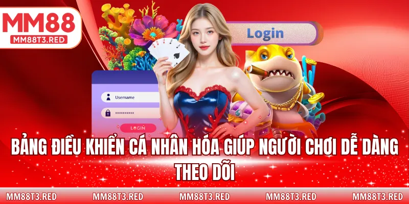 Bảng điều khiển cá nhân hoá giúp người dùng dễ theo dõi